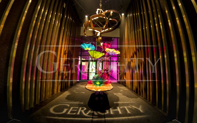 The Geraghty, Corporate Event, Venue, venue of possibilities, pop art inspiration, lasers, technical production, contemporary event decor, event design, event decor, chicago event decor,